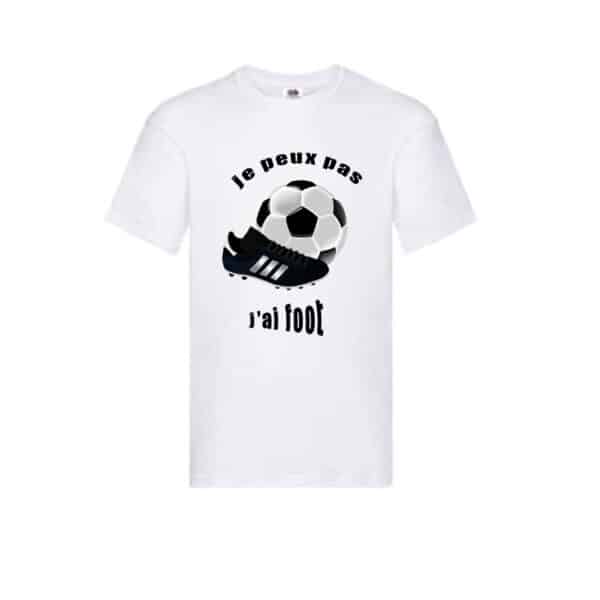 T-shirt je peux pas j'ai foot