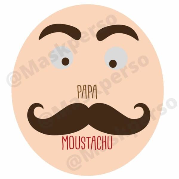 Tee-shirt Papa Moustachu