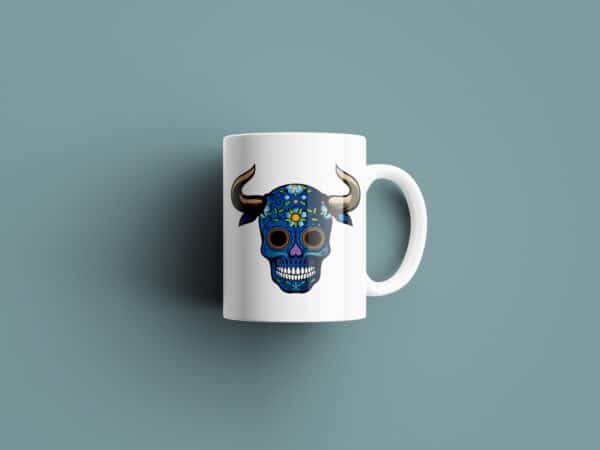 Tasse signe Taureau Calavera