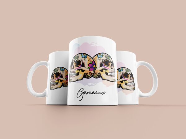 Tasse signe Gémeaux Calavera