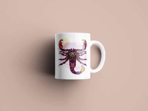 Tasse signe Scorpion Calavera