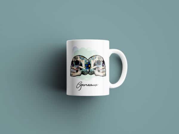 Tasse signe Gémeaux Calavera