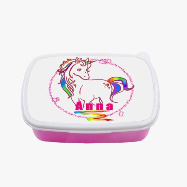 Boite à gouter licorne personnalisé