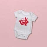 Body enfant en polyester 62/68cm - 3/6 mois pour sublimation