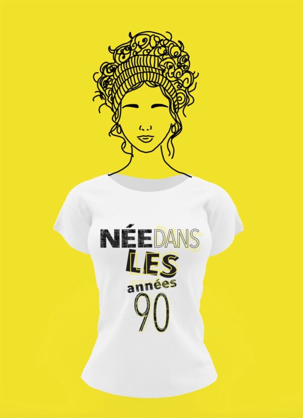 t-shirt née dans les années 90