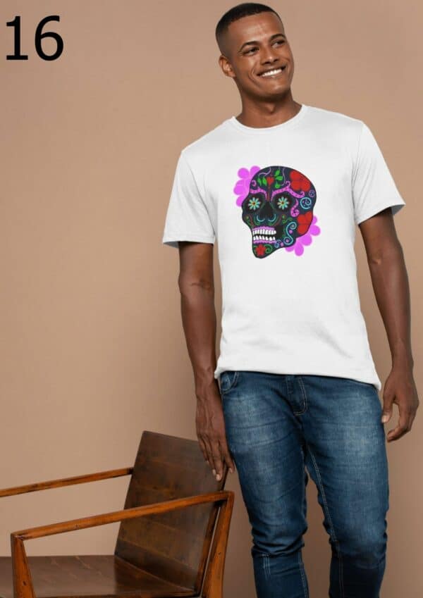 T-shirt Mixte Skull Art