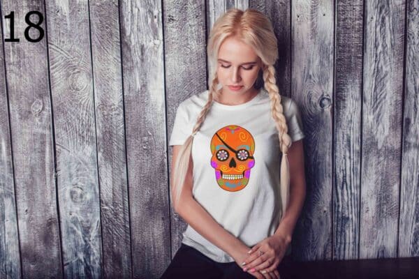 T-shirt Femme Skull Art