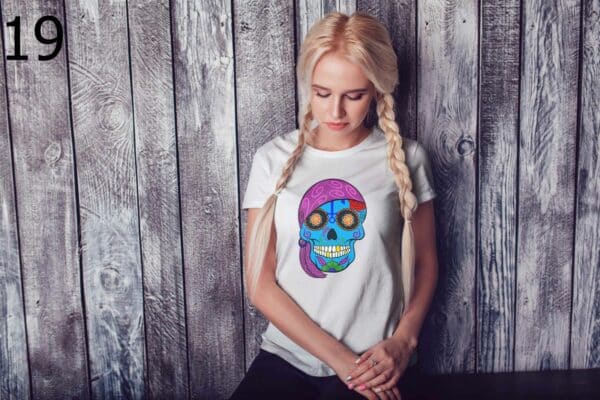 T-shirt Femme Skull Art