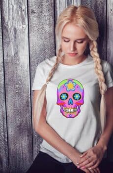 T-shirt Femme Skull Art