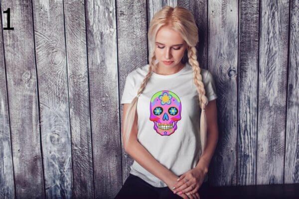 T-shirt Femme Skull Art