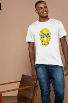 T-shirt Mixte Skull Art