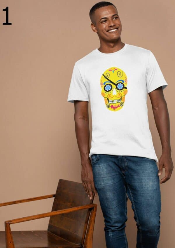 T-shirt Mixte Skull Art