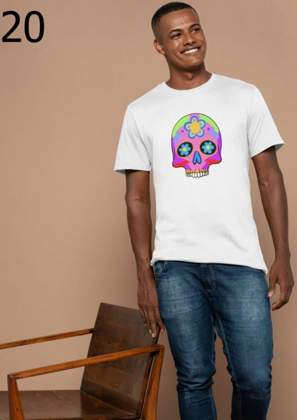 T-shirt Mixte Skull Art