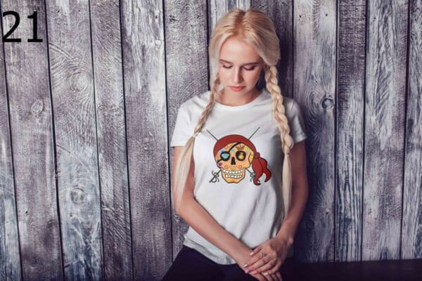 T-shirt Femme Skull Art