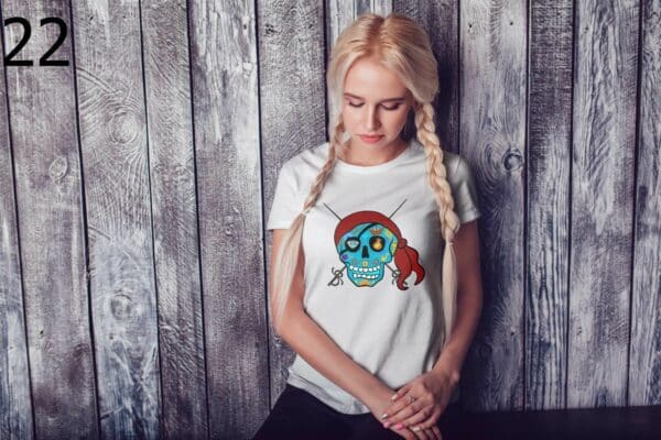 T-shirt Femme Skull Art