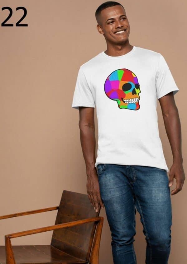 T-shirt Mixte Skull Art