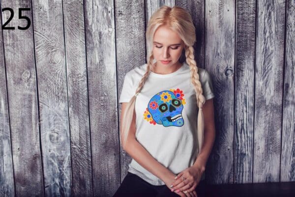 T-shirt Femme Skull Art