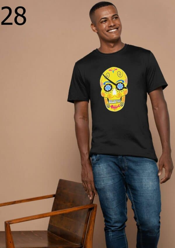 T-shirt Mixte Skull Art