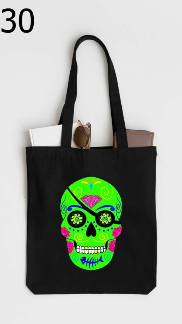 Tote Bags Skull Art