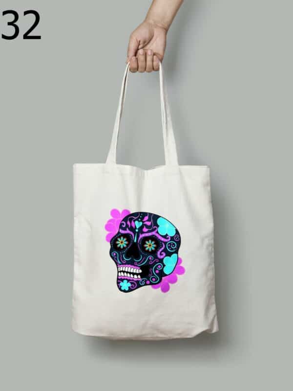 Tote Bags Skull Art