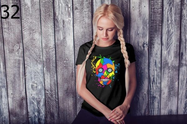 T-shirt Femme Skull Art