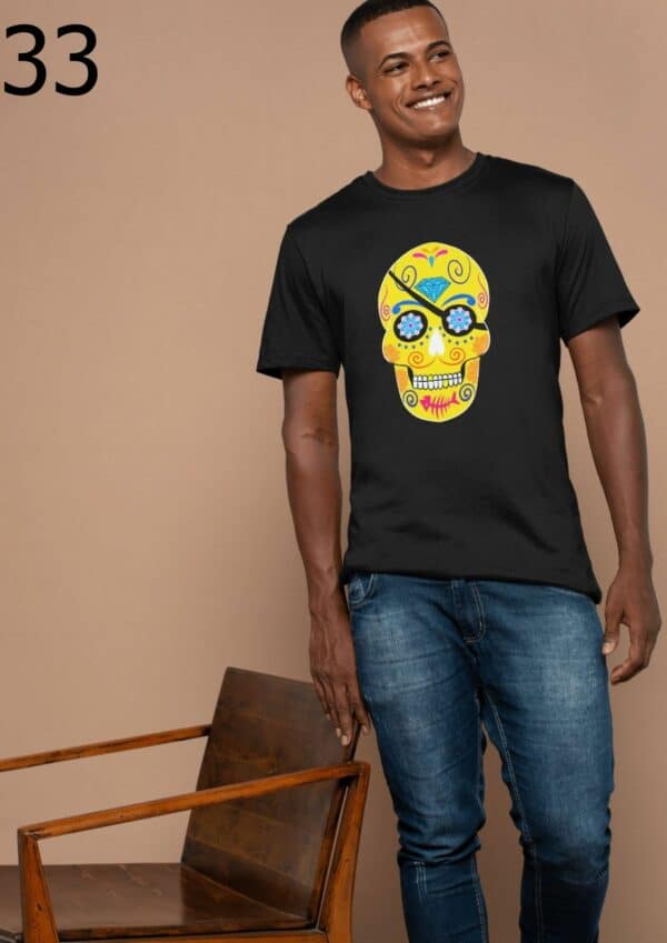 T-shirt Mixte Skull Art