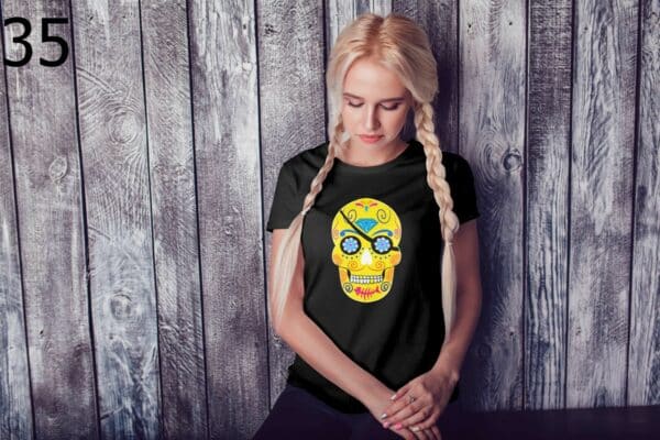 T-shirt Femme Skull Art