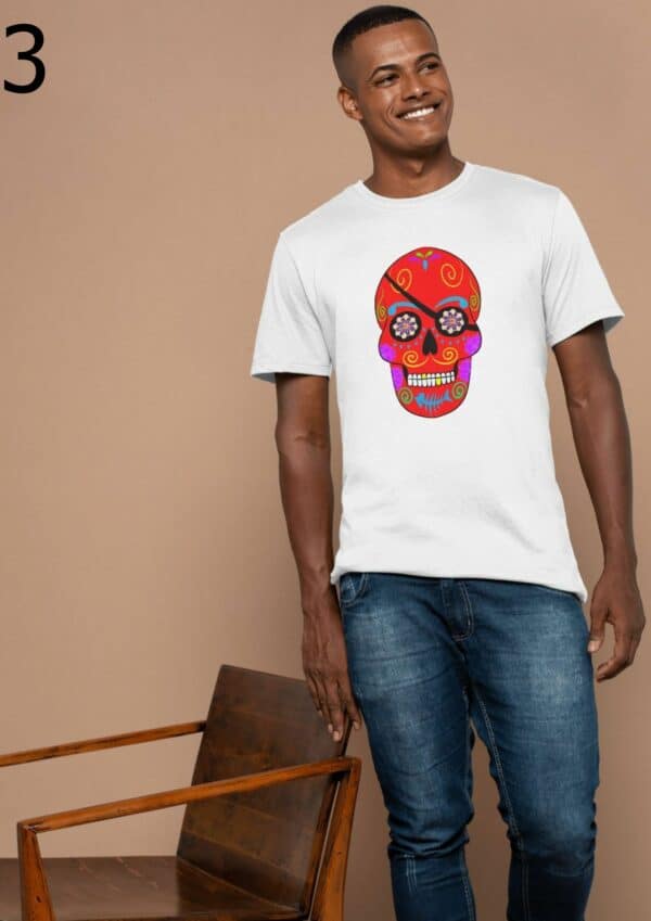 T-shirt Mixte Skull Art