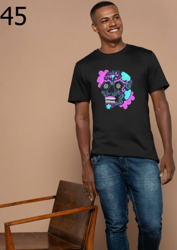 T-shirt Mixte Skull Art