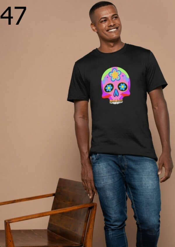 T-shirt Mixte Skull Art