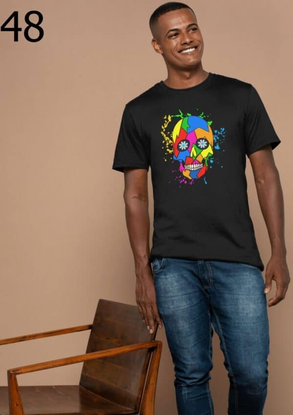 T-shirt Mixte Skull Art