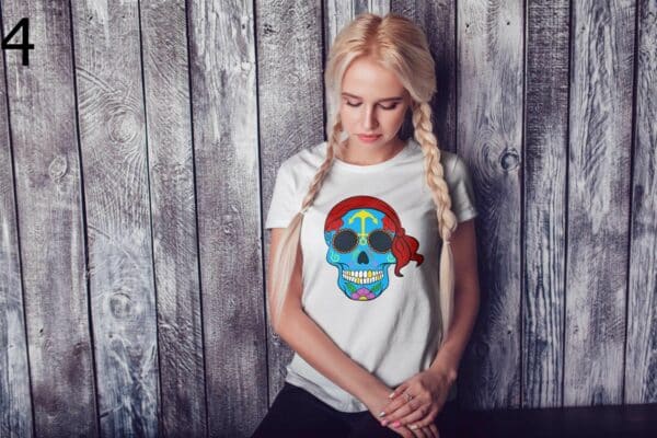 T-shirt Femme Skull Art