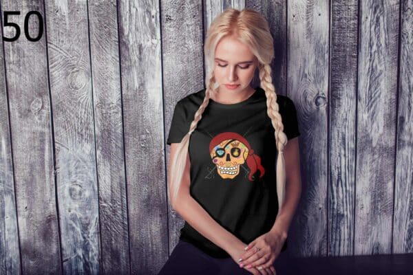 T-shirt Femme Skull Art