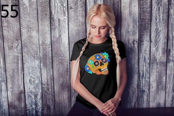 T-shirt Femme Skull Art