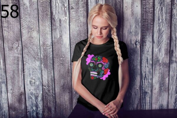 T-shirt Femme Skull Art