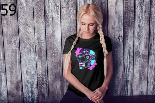 T-shirt Femme Skull Art