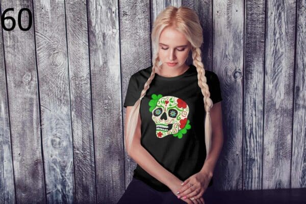 T-shirt Femme Skull Art