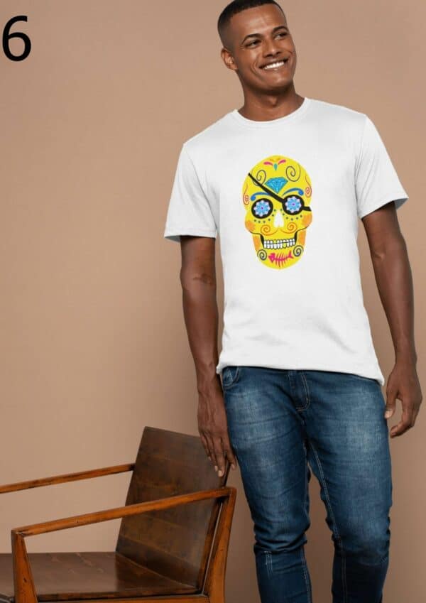 T-shirt Mixte Skull Art