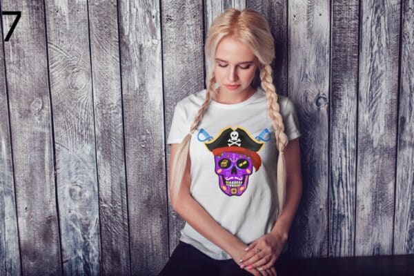 T-shirt Femme Skull Art