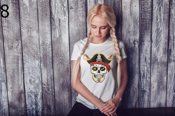 T-shirt Femme Skull Art